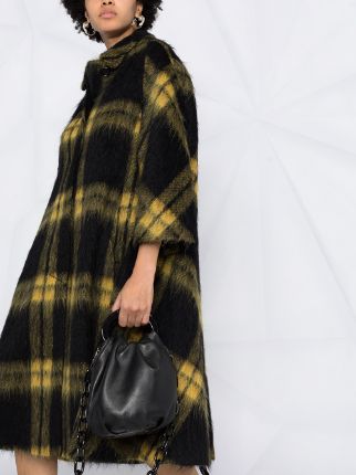 check print oversized coat展示图