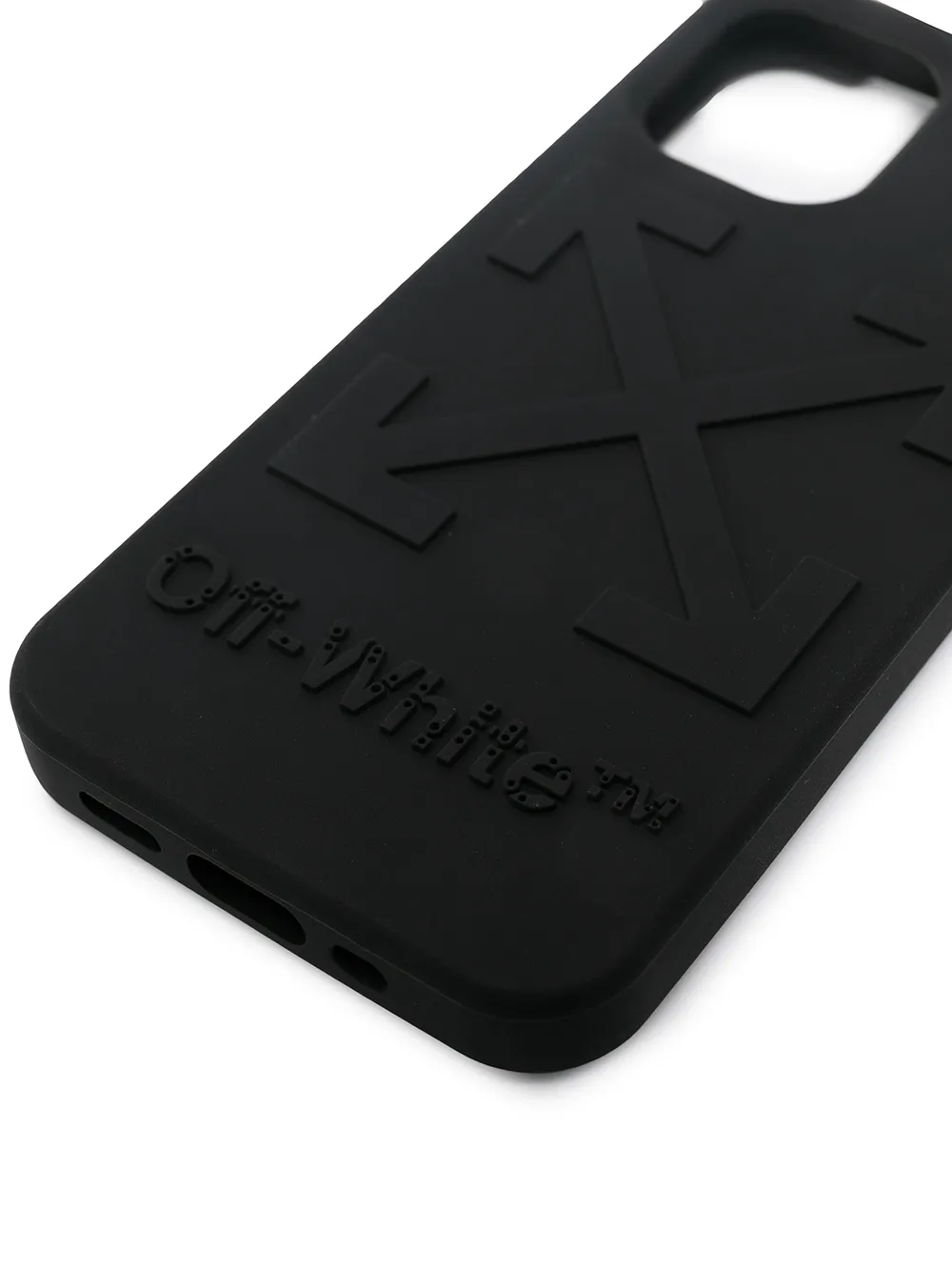  Off-white Raised Arrows Logo Iphone 12 Mini Case - Black 