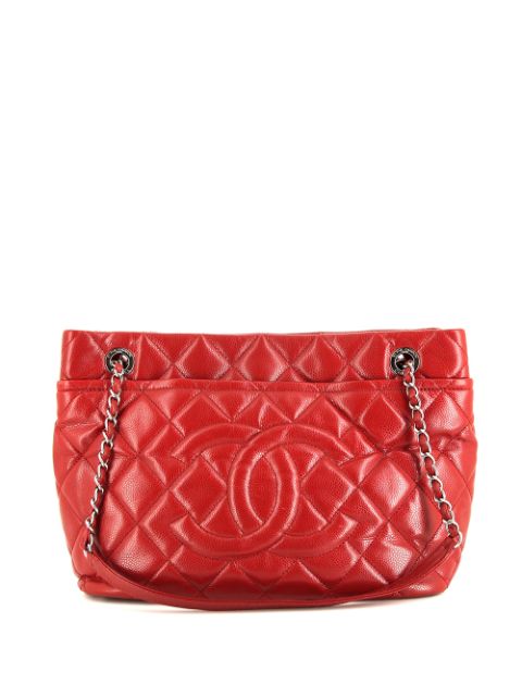 HOT SALE CHANEL 2013 CC diamond-quilted tote bag Women