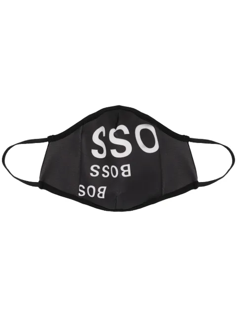 BOSS logo print face mask