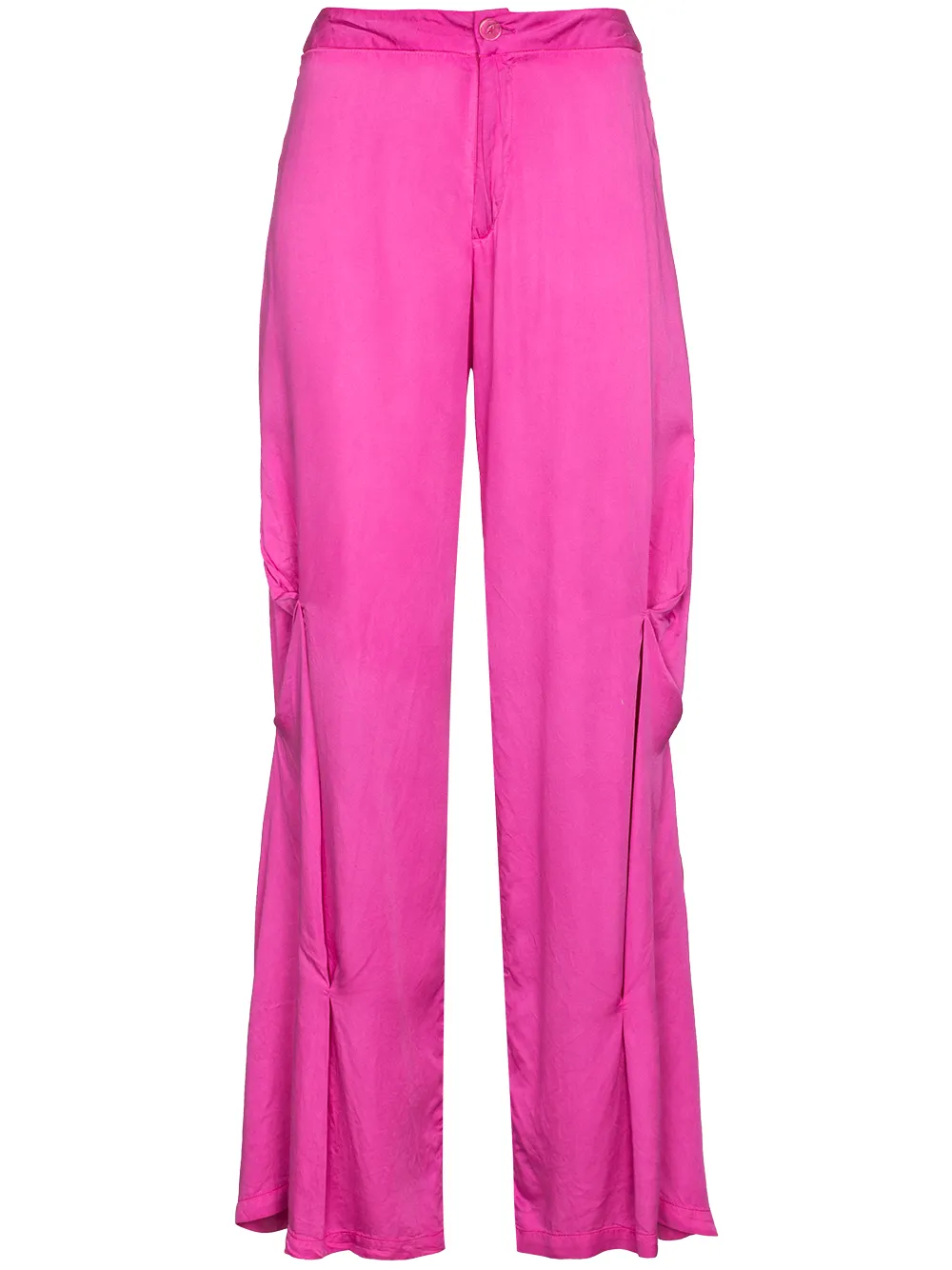 Collina Strada расклешенные брюки с драпировкой