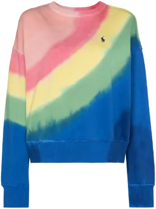 tie dye polo sweatshirt