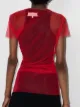 Maison Margiela sheer draped mesh T-shirt