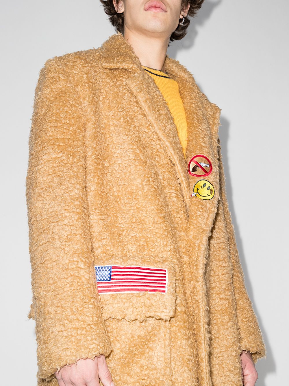 фото Duoltd однобортное пальто с нашивкой