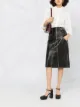 Image 2 of Alexander McQueen A-line biker midi skirt
