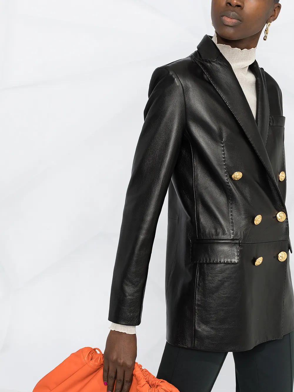 Tagliatore Jack met dubbele rij knopen Zwart