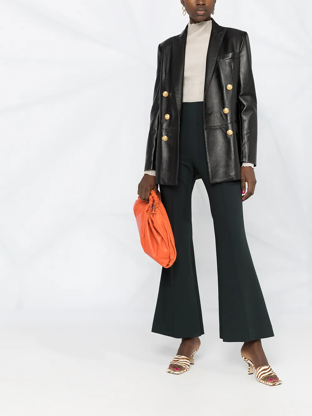 Tagliatore Jack met dubbele rij knopen Zwart