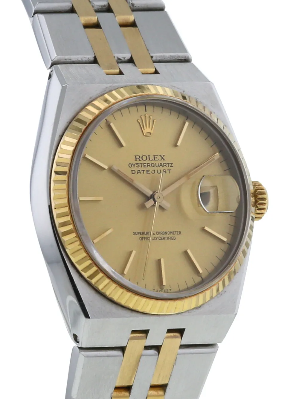 фото Rolex наручные часы oysterquartz datejust pre-owned 36 мм 1984-го года