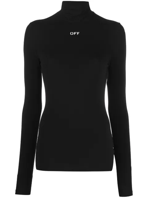 Off-White high-neck long-sleeve T-shirt