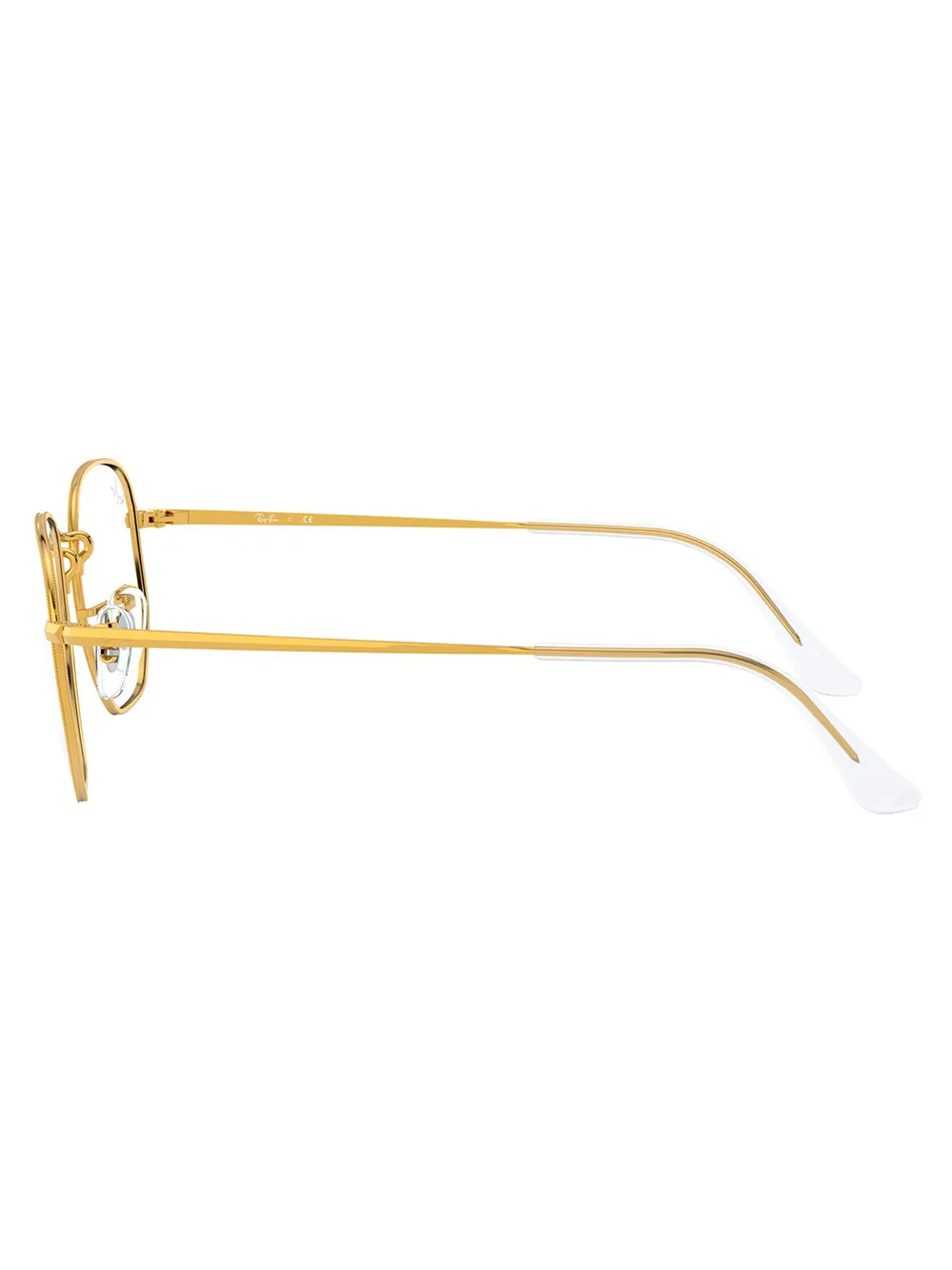 Ray Ban Round-frame Glasses In Gold