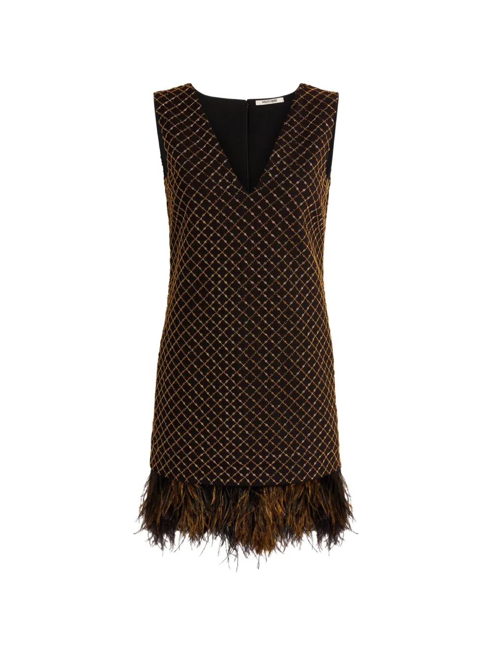 Roberto Cavalli Besticktes Minikleid - Schwarz