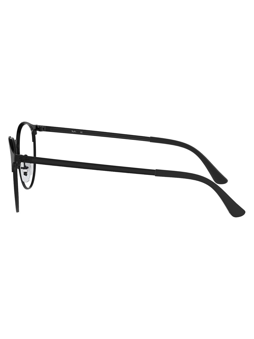 Shop Ray Ban Round-frame Glasses In Black