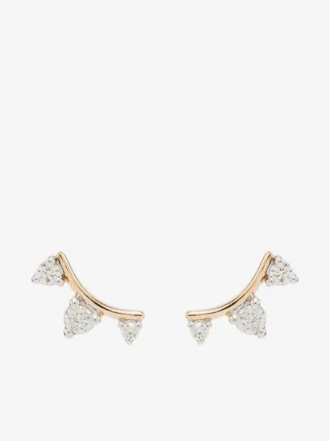 Adina Reyter Amigos 14-karat gold diamond earrings
