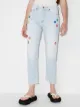 Imagen 2 de Mira Mikati jeans boyfriend con bordado floral