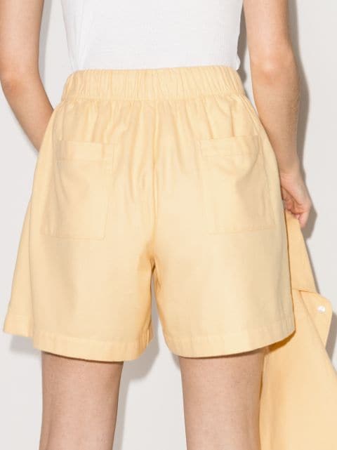 TEKLA wide-leg Cotton Pajama Shorts - Farfetch