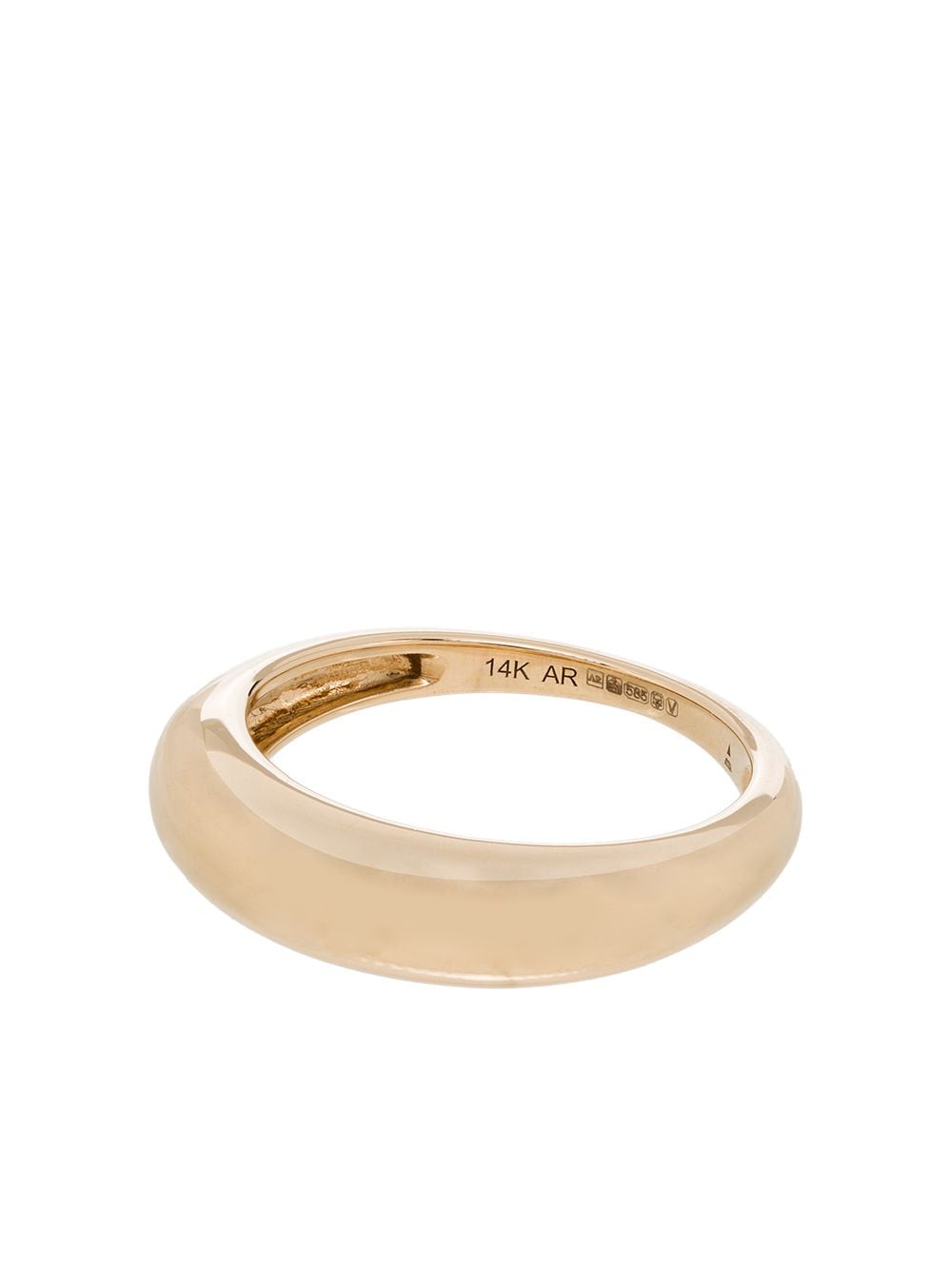 Shop Adina Reyter 14kt Yellow Gold Polished Stackable Ring