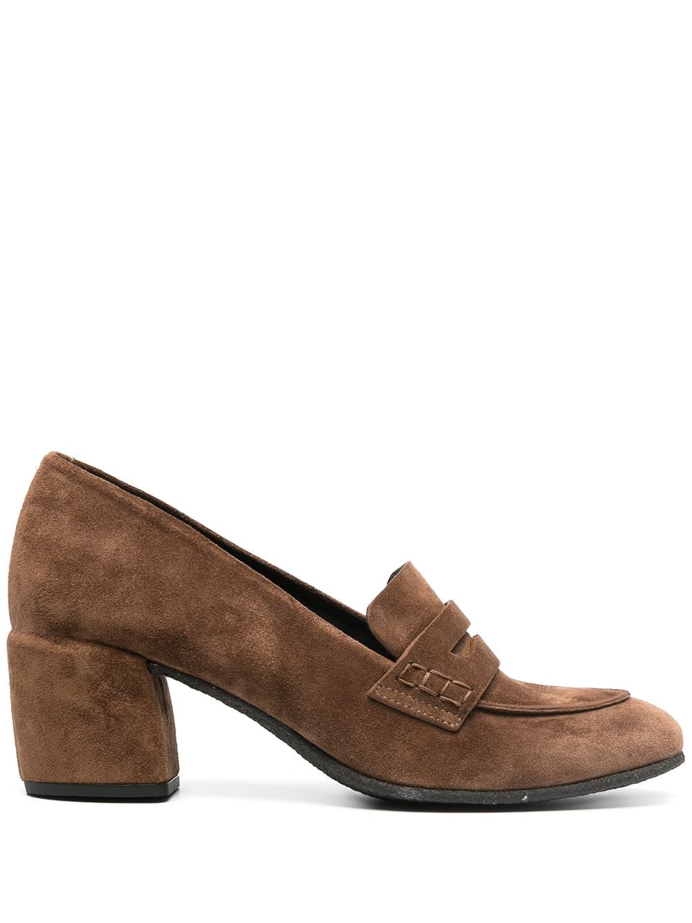 DEL CARLO DÉCOLLETÈ SUEDE PUMPS