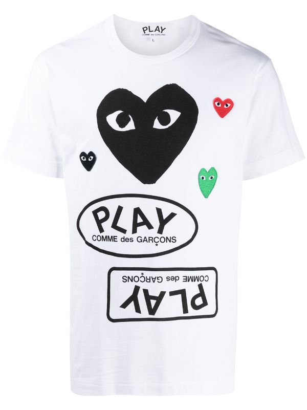 comme des garcons play t shirt farfetch