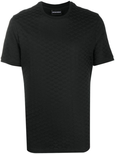 Emporio Armani plain textured T-shirt Men