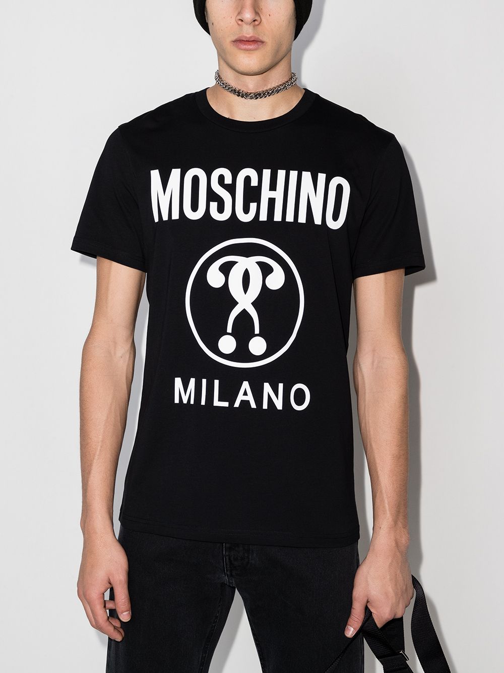 фото Moschino футболка double question mark