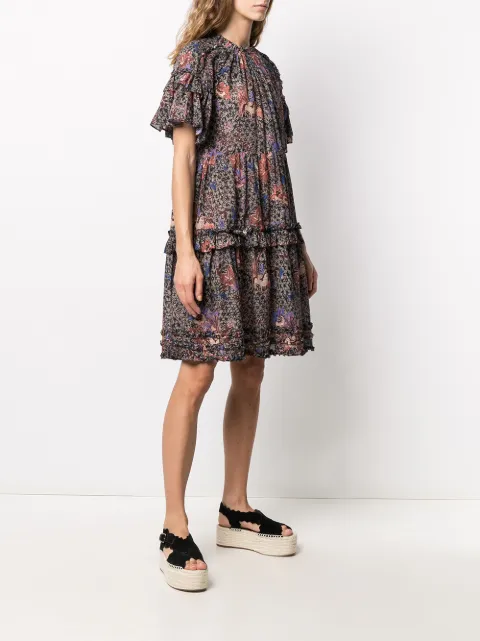 Ulla Johnson Delia Floral Print Dress 
