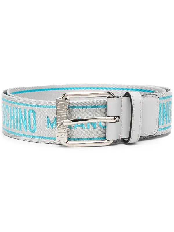 blue moschino belt