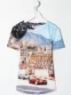 Image 1 of ORLEBAR BROWN KIDS cityscape print T-shirt