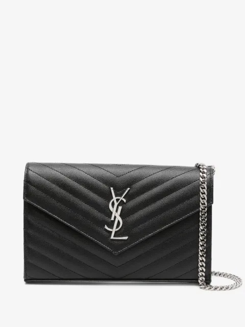 Saint Laurent bolsa de hombro capitonada