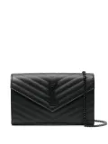 Saint Laurent Classic Cassandre chain wallet - Black