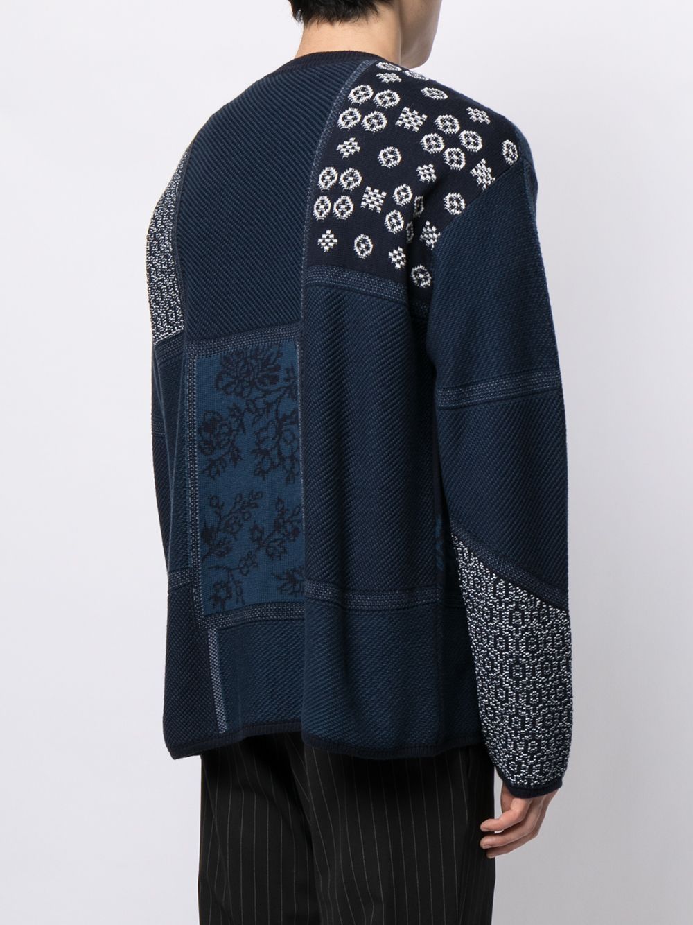 фото Roberto cavalli свитер "интарсия" с принтом oriental patchwork