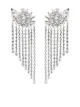 Image 1 of Alessandra Rich crystal-cascade drop earrings