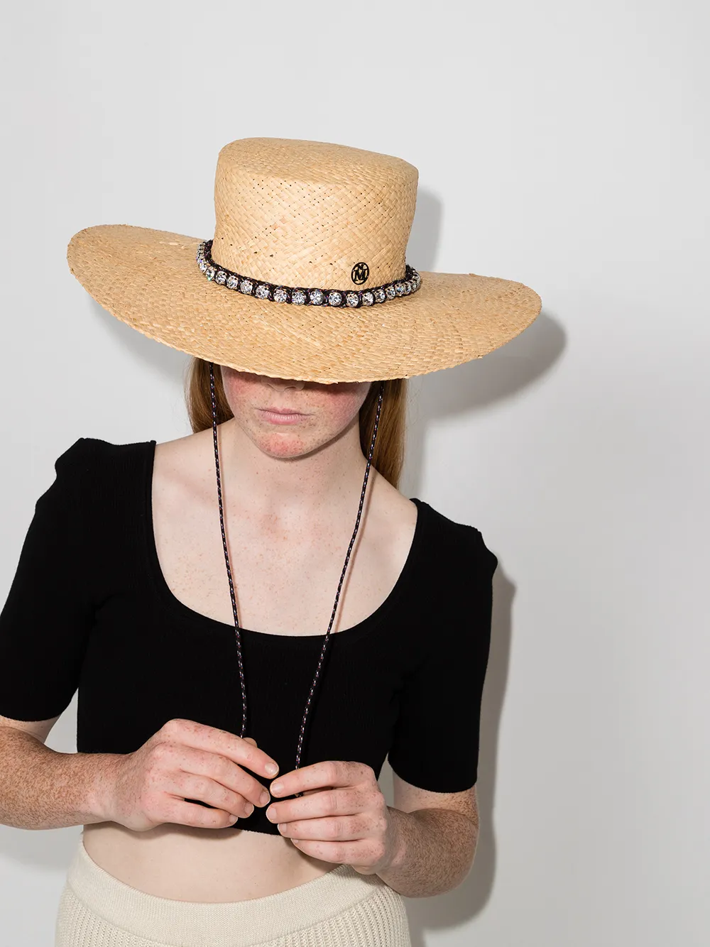 Image 2 of Maison Michel MMHE LANA RAFIA BOATER HAT