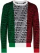 Image 1 of Moschino Lost & Found tricolour wool jumper