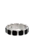 Tom Wood onyx embellished band ring - Silver