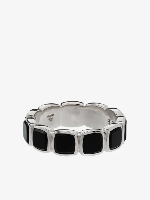 Tom Wood onyx embellished band ring
