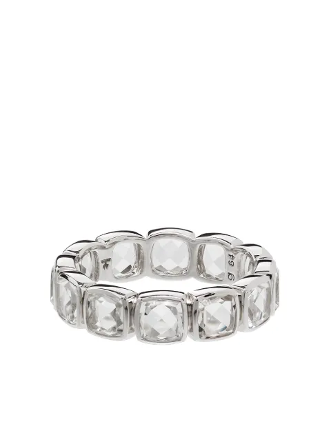 Tom Wood Cushion Band Rock crystal-embellished ring