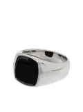 Tom Wood onyx square signet ring - Silver