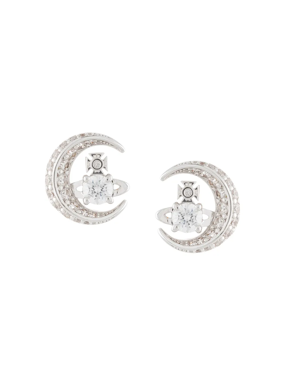 Vivienne Westwood серьги-гвоздики Moon