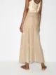 Sleeping with Jacques Bianca velvet long skirt