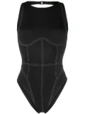 Noire Swimwear open-back one-piece swimsuit - Black