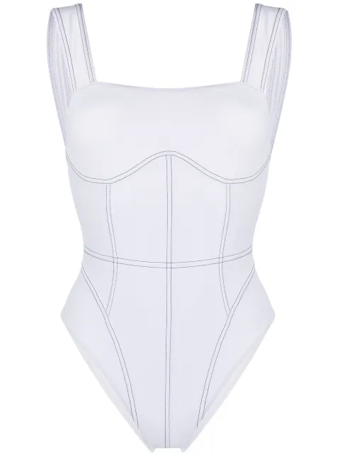 Noire Swimwear traje de baño con espalda redondeada