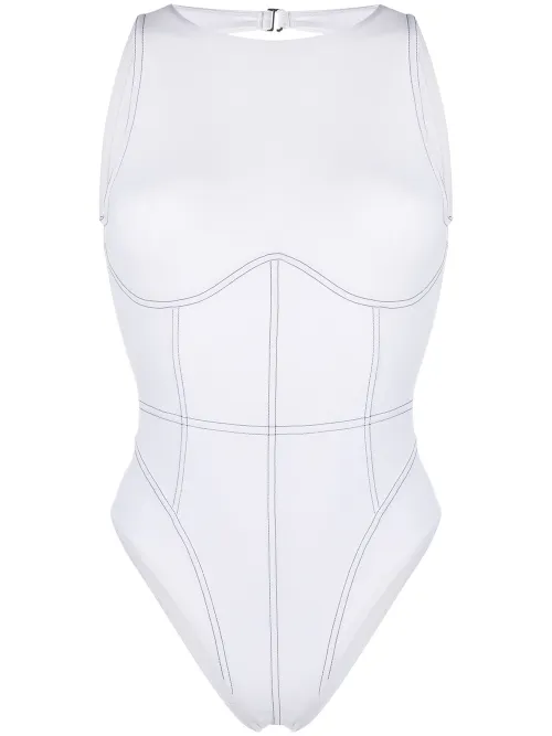 Maillot de bain à coutures contrastantes - Noire Swimwear - Modalova