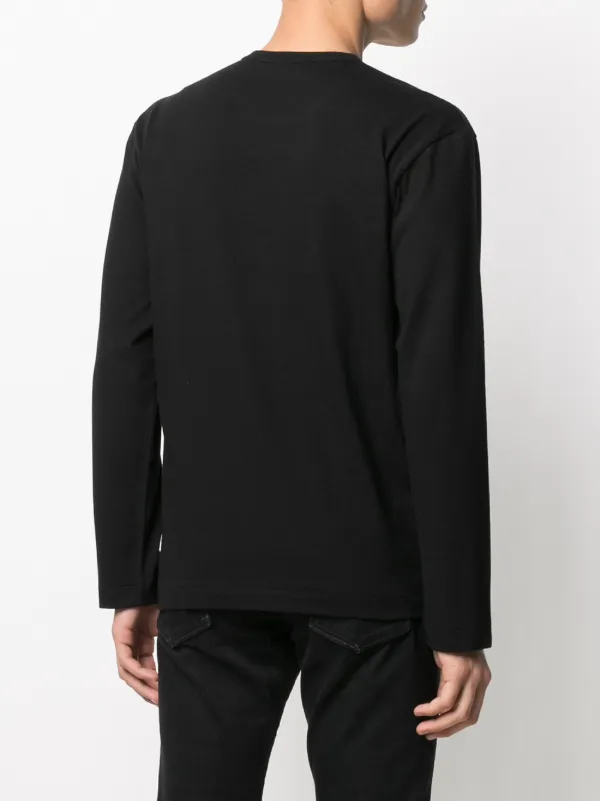 Comme Des Garçons Play Embroidered Two Heart T-shirt | Black