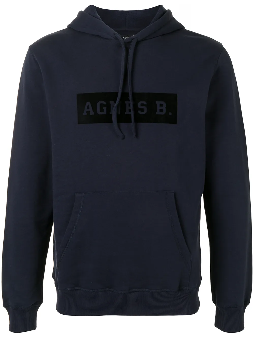 agnès b. худи с кулиской и логотипом