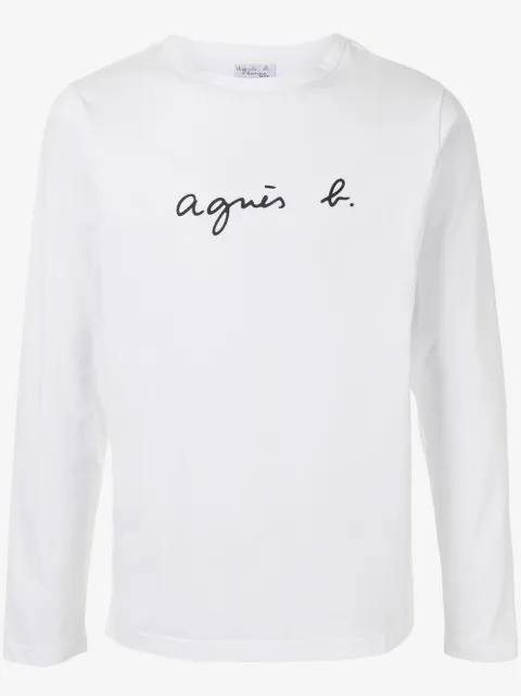 agnès b. logo-print cotton T-Shirt