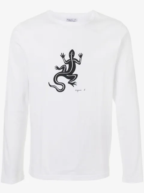 agnès b. Coulos lizard-print T-shirt