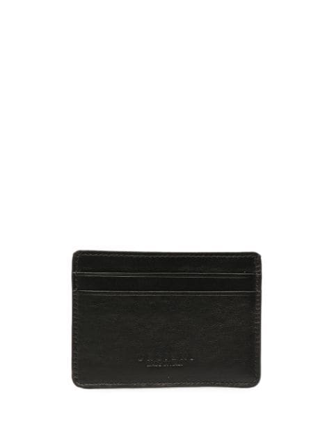 Orciani Engraved Logo Cardholder In Black