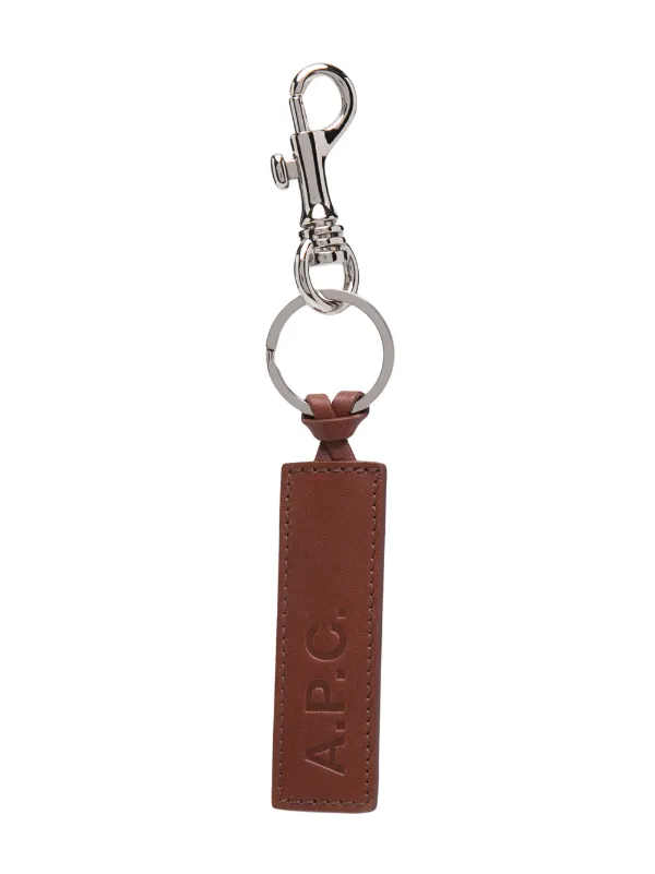 A.P.C. Calfskin Logo Key Ring - Farfetch