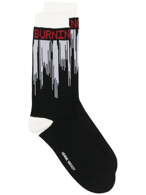 Henrik Vibskov calcetines Love Burning