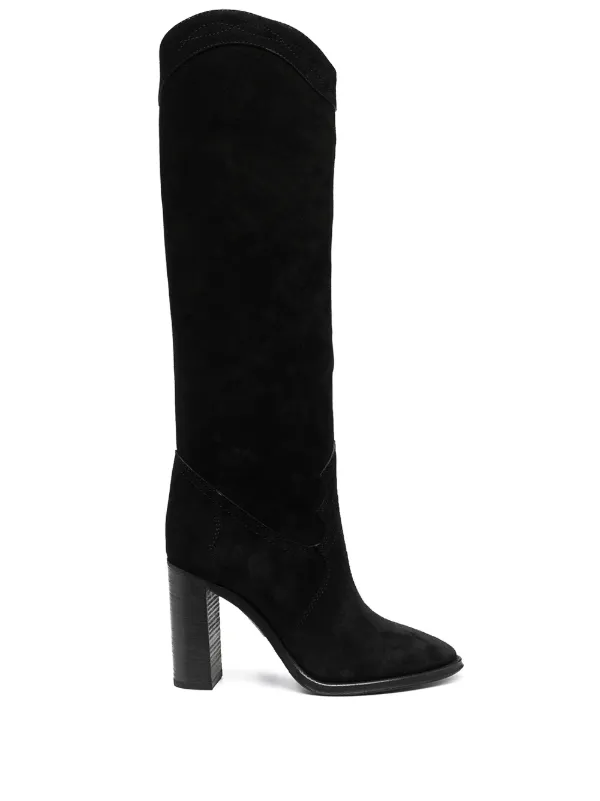 Saint Laurent Kate Knee-high 105mm Boots in Black